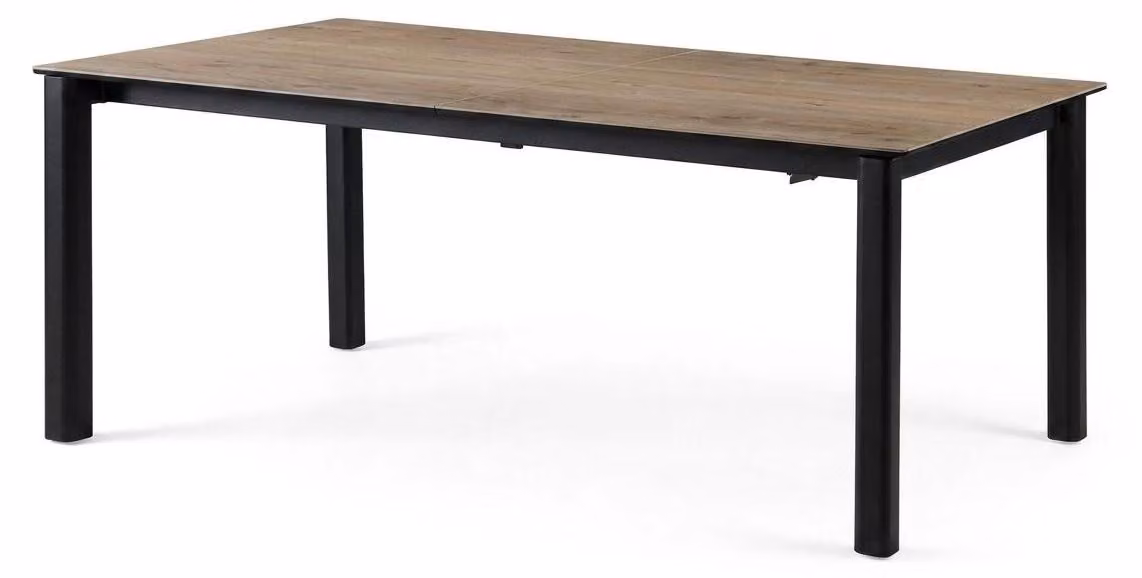 Tavolo da pranzo in metallo e Vetroceramica, design moderno, comfort, ideale per l'arredamento contemporaneo