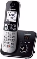 Telefono cordless Panasonic KX TG6861JTB DECT con Bluetooth, colore Black e Silver