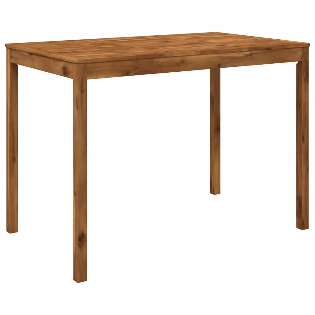 Tavolo Bar da Giardino vidaXL in Legno di Acacia Marrone L: 147 cm, P: 88,5 cm, H: 105 cm – 2