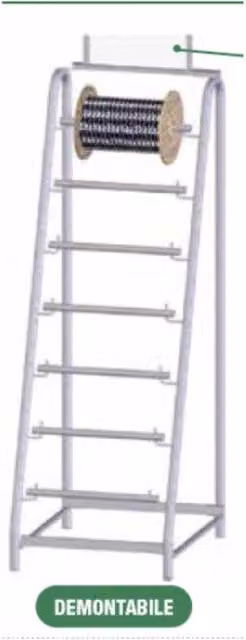 Espositore Vuoto per Fune TECNOKIT Bianco