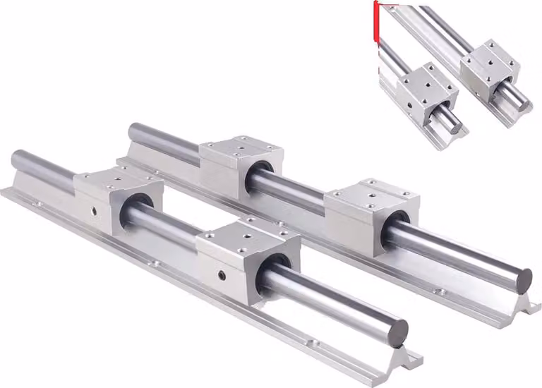 Guida lineare, movimento fluido, pezzo fresato CNC