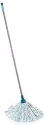 Mocio Leifheit Classic 52072 in microfibra con manico in acciaio, bianco, Larghezza: 27 cm