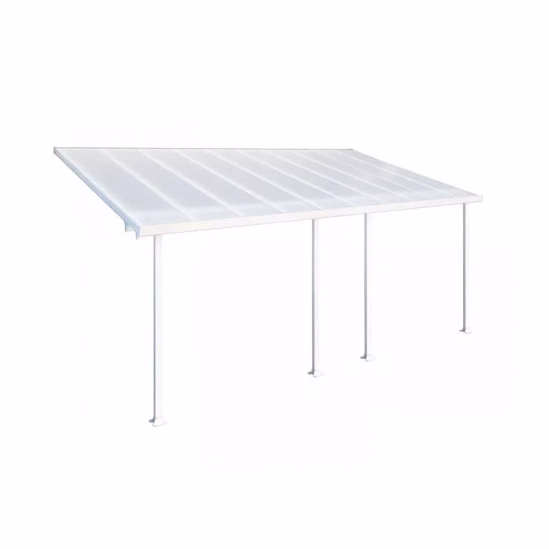 Copertura per terrazza Couv'Terrasse FERIA Palram in policarbonato e alluminio, Bianco, L: 6 m x P: 3 m – 2
