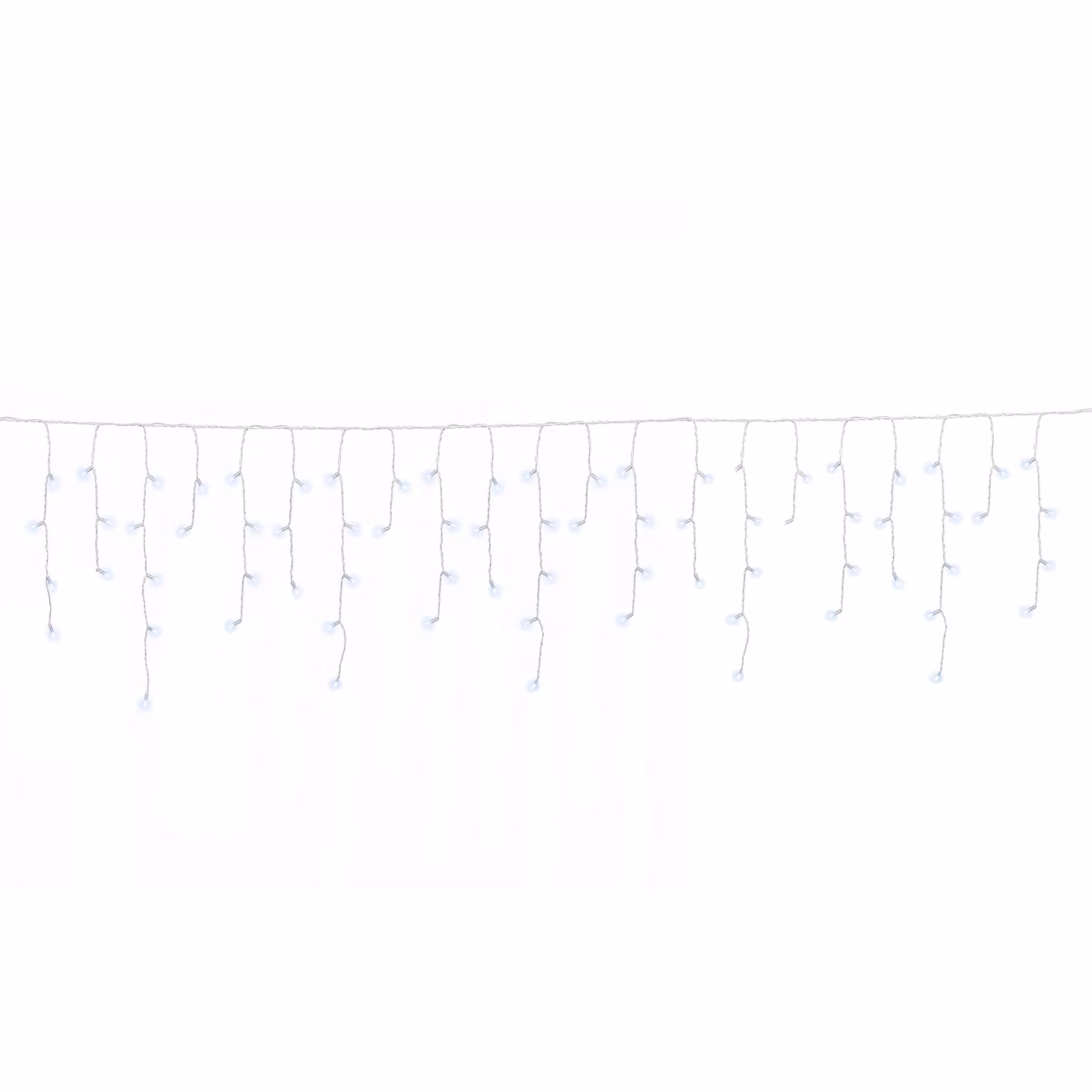 DICTROLUX Tenda Luminosa Ice Light Premium con 240 LED Bianco Freddo, Prolungabile, H: 0,60 m x L: 9,60 m – 1