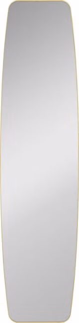 Specchio da parete ovale HOMCOM con cornice in metallo e legno, colore oro, L: 160 cm, P: 40 cm