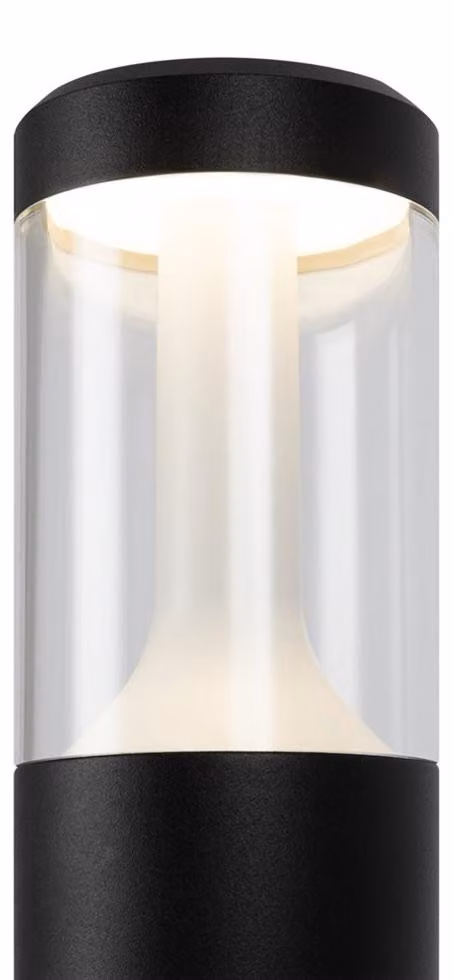 Lampione Per Esterno Moderno Alluminio Nero Luce 8W Ip54