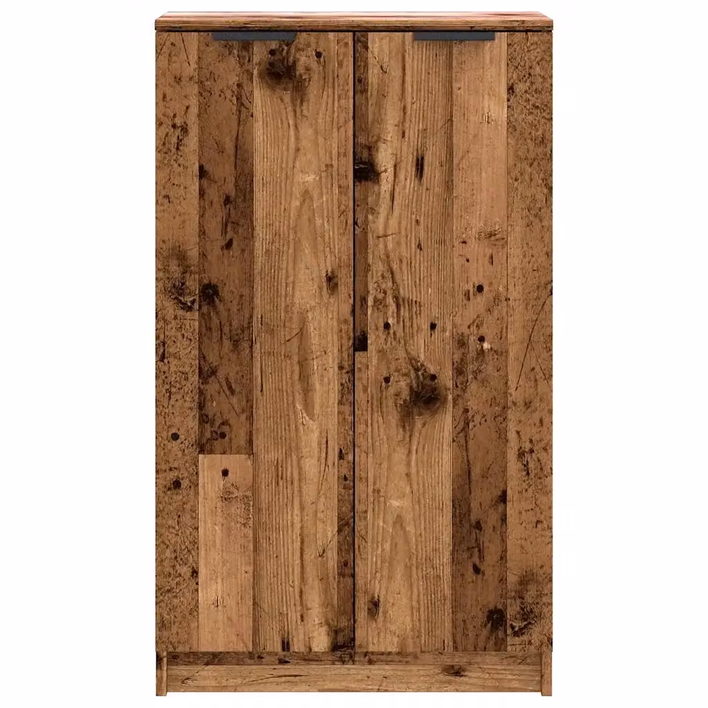 Scarpiera moderna HELLOSHOP26 a parete in legno composito marrone con ante a battente e ripiani interni L/P/H: 59 x 35 x 100,5 cm – 2