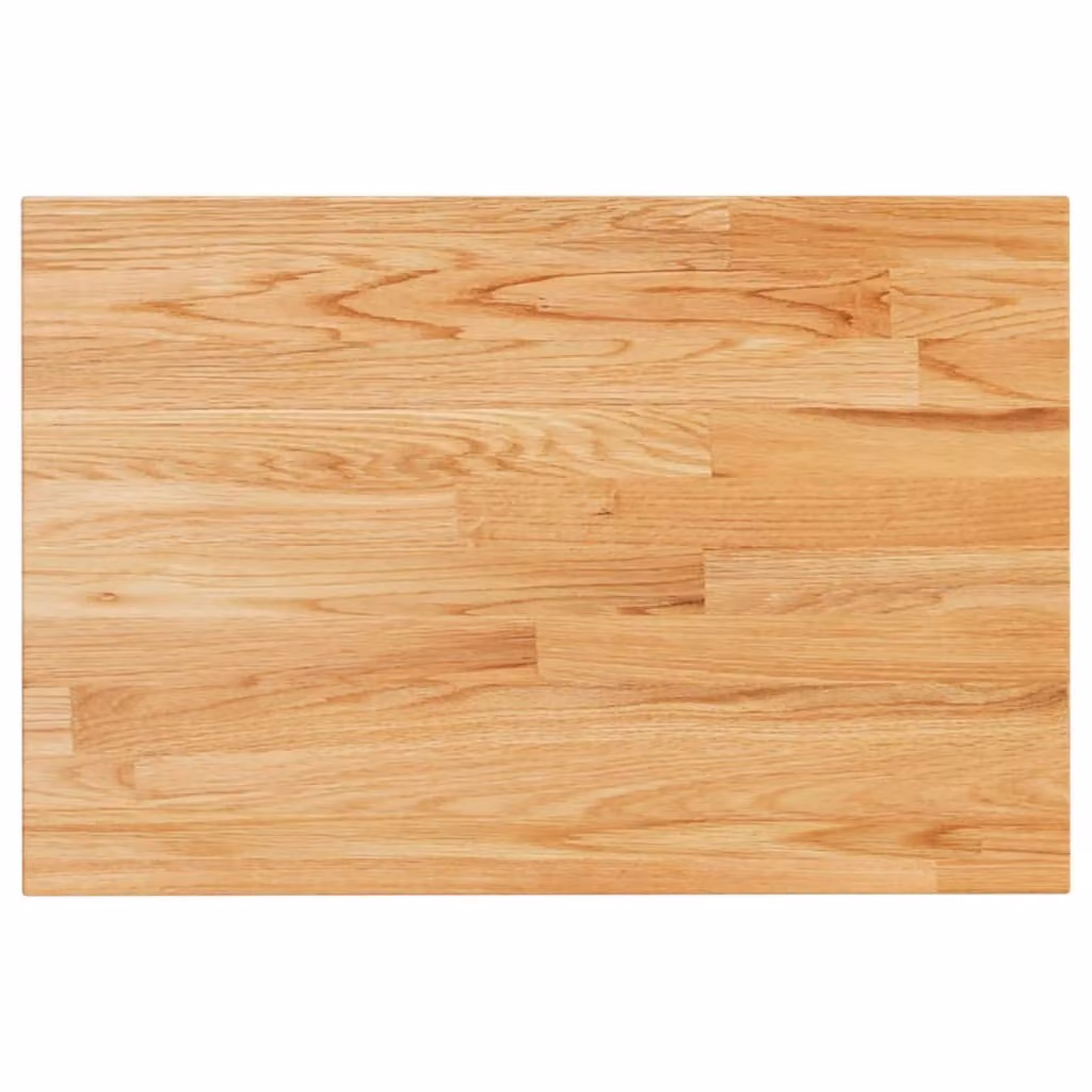 Piano Bagno Marrone Chiaro 60x40x1,5cm Legno Massello Trattato