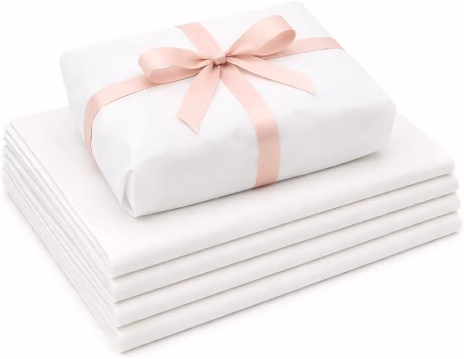 Carta velina bianca, dimensioni 64 x 44 cm, peso 900 g, 115 fogli, ideale per imballaggi