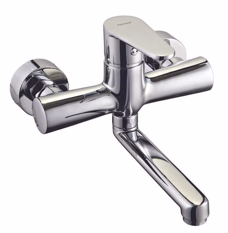 Miscelatore per lavabo a parete Algeo, cromo