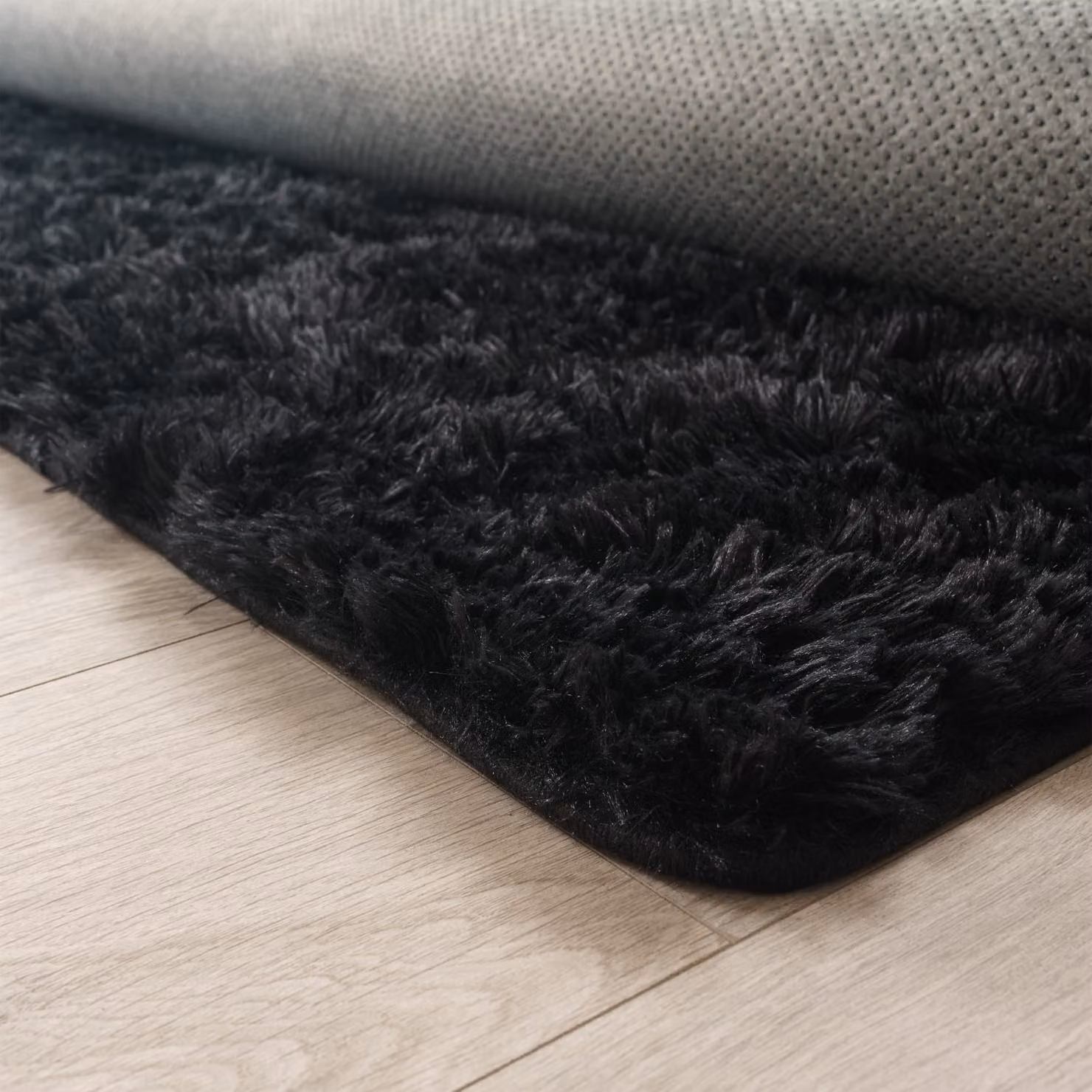 Tappeto a pelo alto Silvana nero L: 100 cm, P: 60 cm – 4