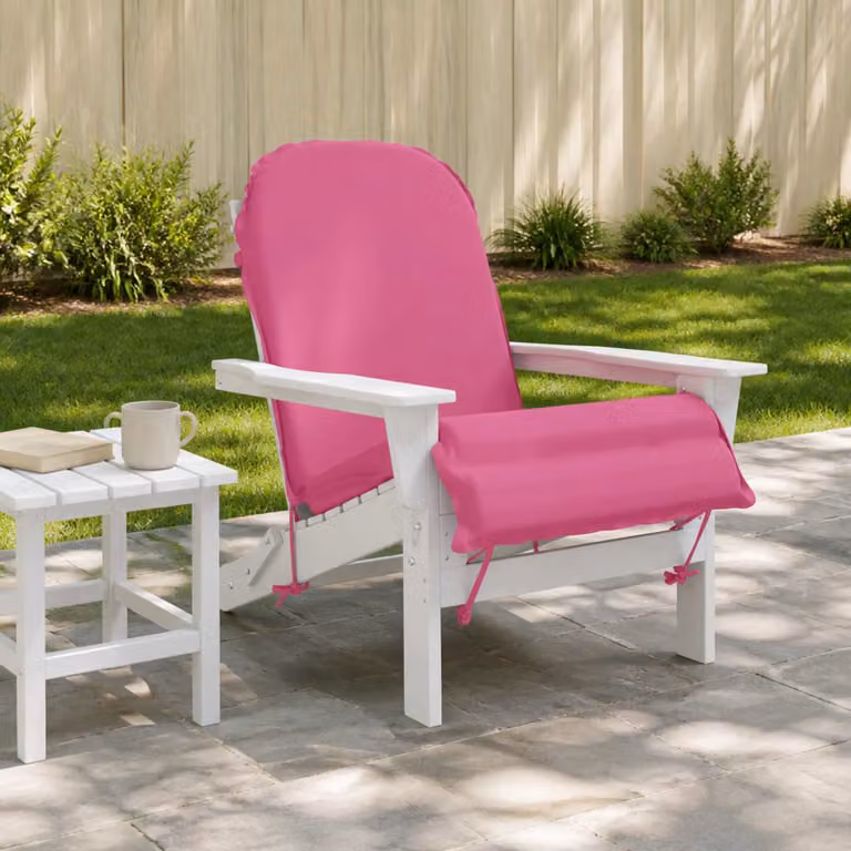 vidaXL Cuscino per Lounger Sole GEMERT Rosa in Poliestere con Rivestimento Lavabile e Resistente alle Intemperie