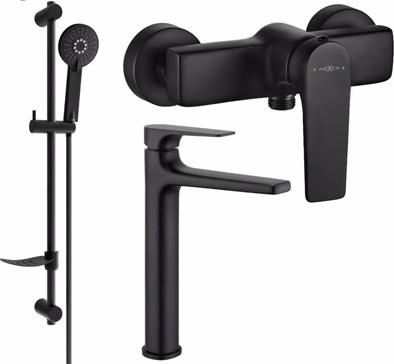 Mexen Lynx DF40 set doccia, nero - 745914DF40-70