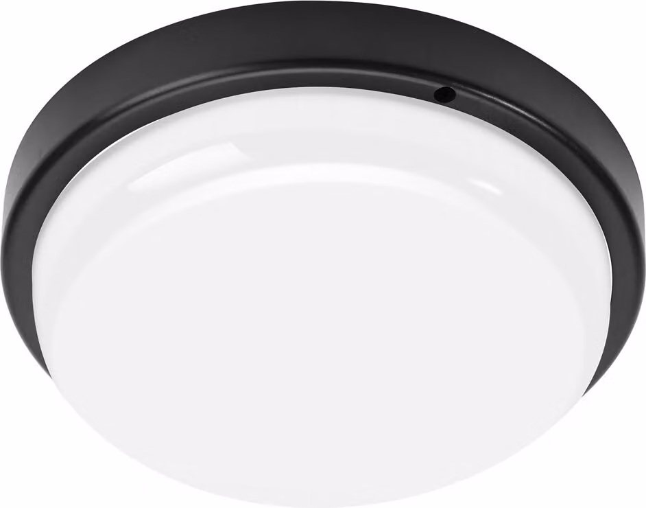 Apparecchio da canale rotondo nero LED 18W colore luce neutra IP64 Davo Eko-Light