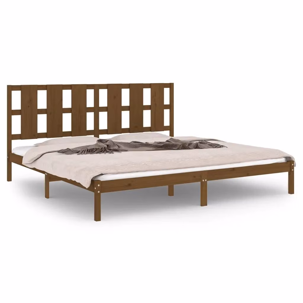 Giroletto ambra in legno massello di pino color marrone L: 200 cm, P: 200 cm, H: 205,5 cm – 2