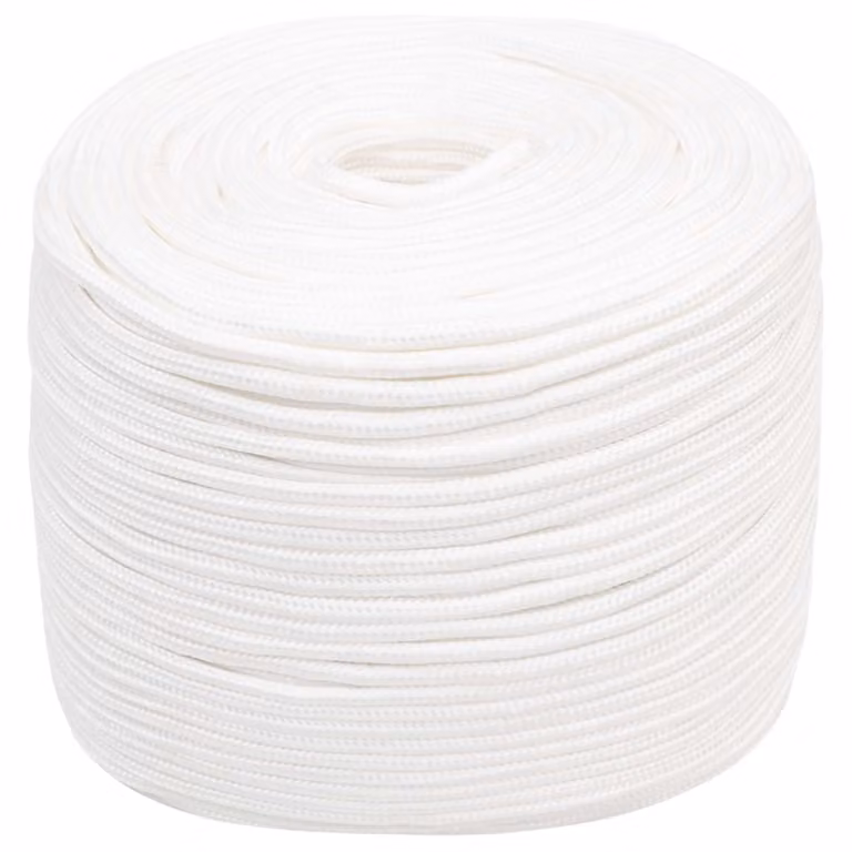 vidaXL Corda multiuso in plastica bianca, diametro 6 mm, lunghezza 50 m
