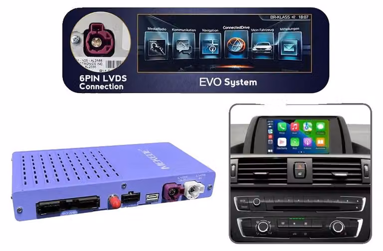 Decoder per Carplay e Android Auto, connettività wireless, supporto video, modello LA10-BMEVO
