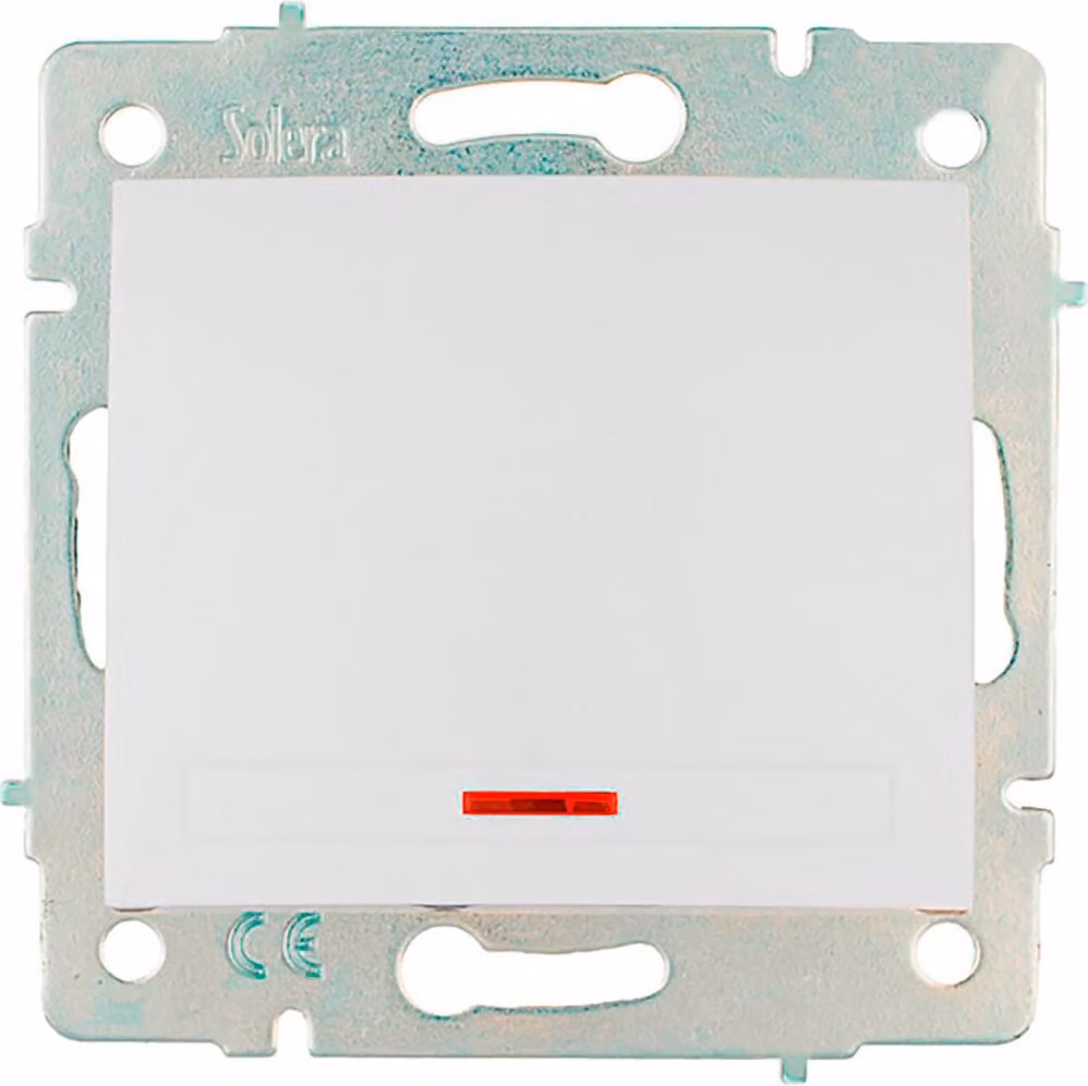 SOLERA 42903 INTERRUTTORE LUCE/INTERRUTTORE 10AX 250V S.Europa, 250 V, Neutro