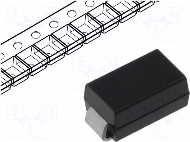 5x Diodo: Rettificatore 1A SMD 75ns 1kV. Confezione: Rotolo, B STTH110A. Diodo universale