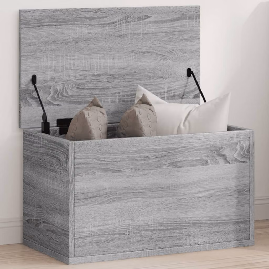 Contenitore portaoggetti vidaXL Grigio Sonoma in MDF L/P/H: 60 x 35 x 35 cm