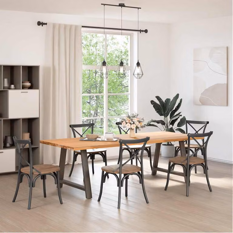 vidaXL Gambe per tavolo da pranzo a forma di A 2 pz 100x(72-73) cm