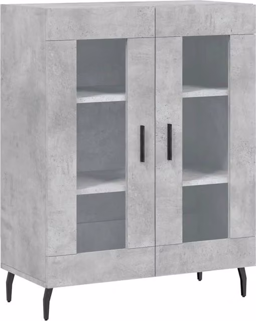 Buffet credenza cassettiera armadio mobile contenitore organizer per cucina soggiorno salotto 69,5 x 34 x 90 cm legno ingegnerizzato grigio 02_0032055