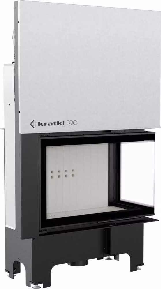 Inserto camino in acciaio KRATKI VNP 810/410 14 kW Ø 200 con porta scorrevole