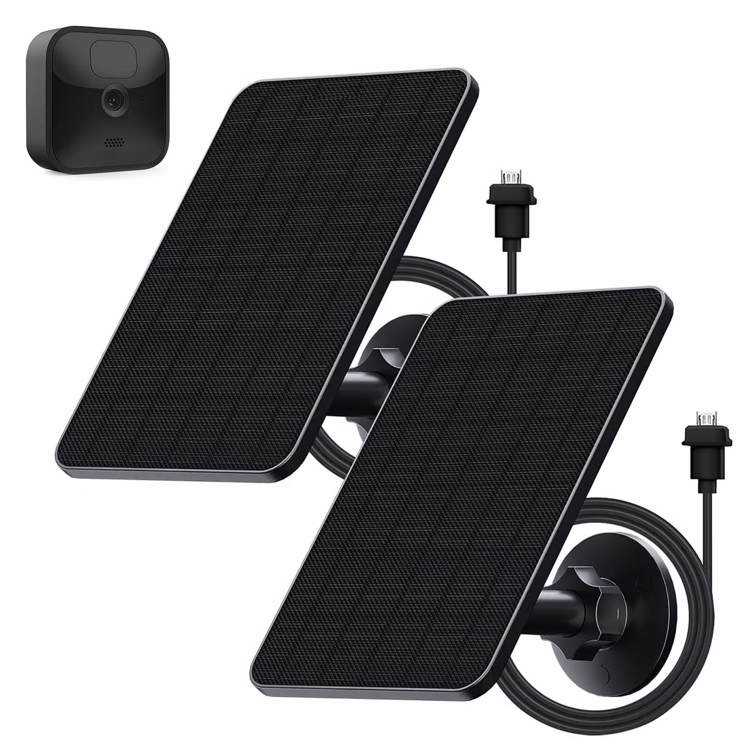 Pannello solare da 4W per telecamera di sicurezza da esterno, confezione da 2, grado di protezione IP65