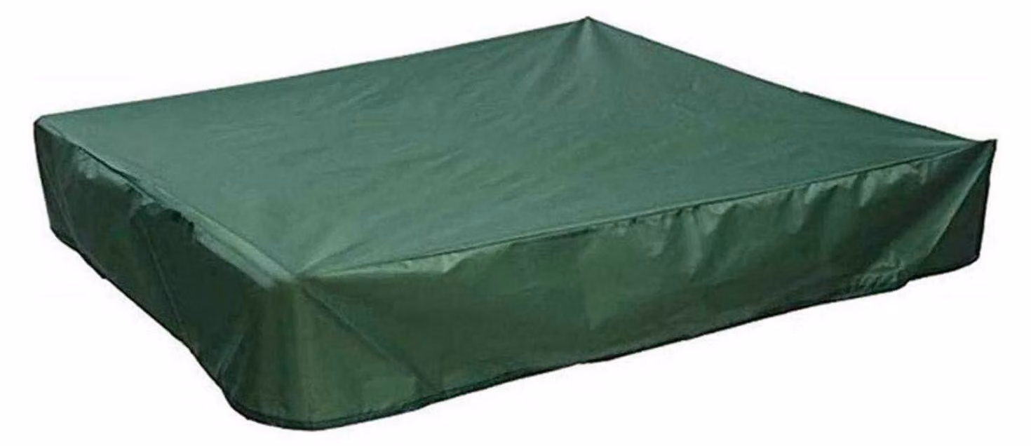 Copertura rettangolare per mobili da giardino, dimensioni 200x200x20 cm, colore verde, impermeabile e antipolvere