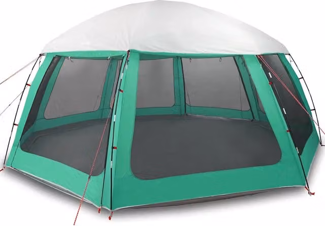Tenda da piscina con Patta Rimovibile&Pareti in Rete 612x612 cm
