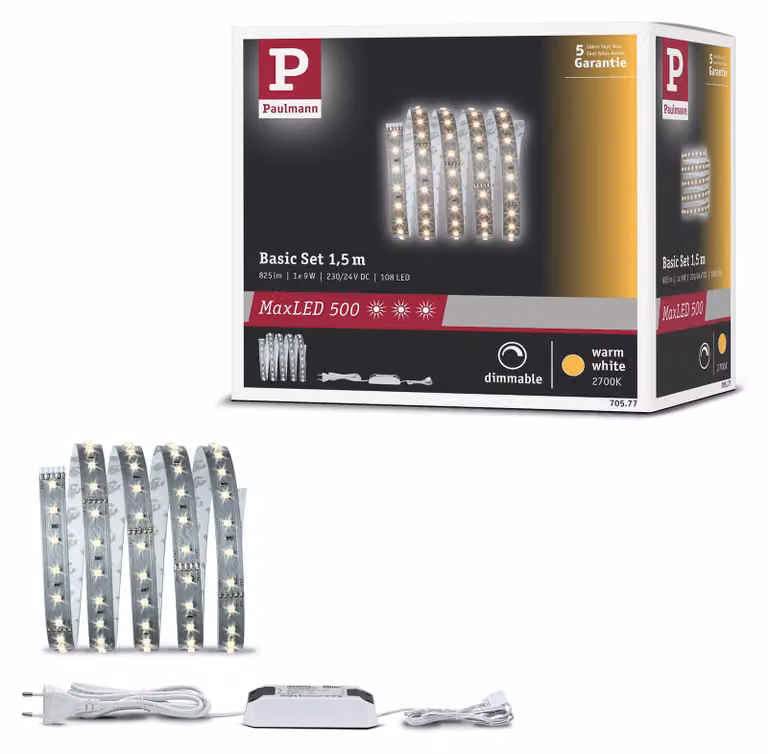 Paulmann MaxLED 500 Striscia LED Warmweiß Basisset