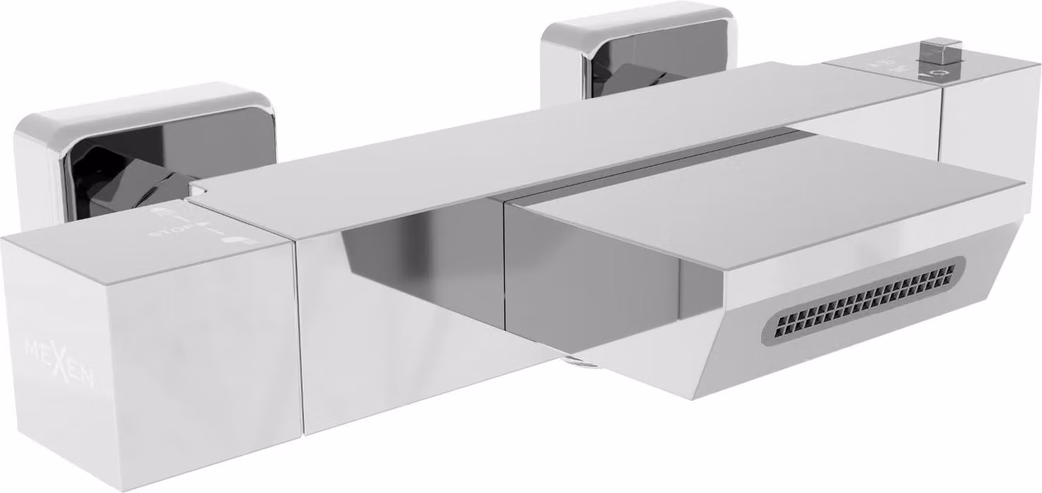 Mexen Cube rubinetto termostatico per vasca, cromo - 77360-00
