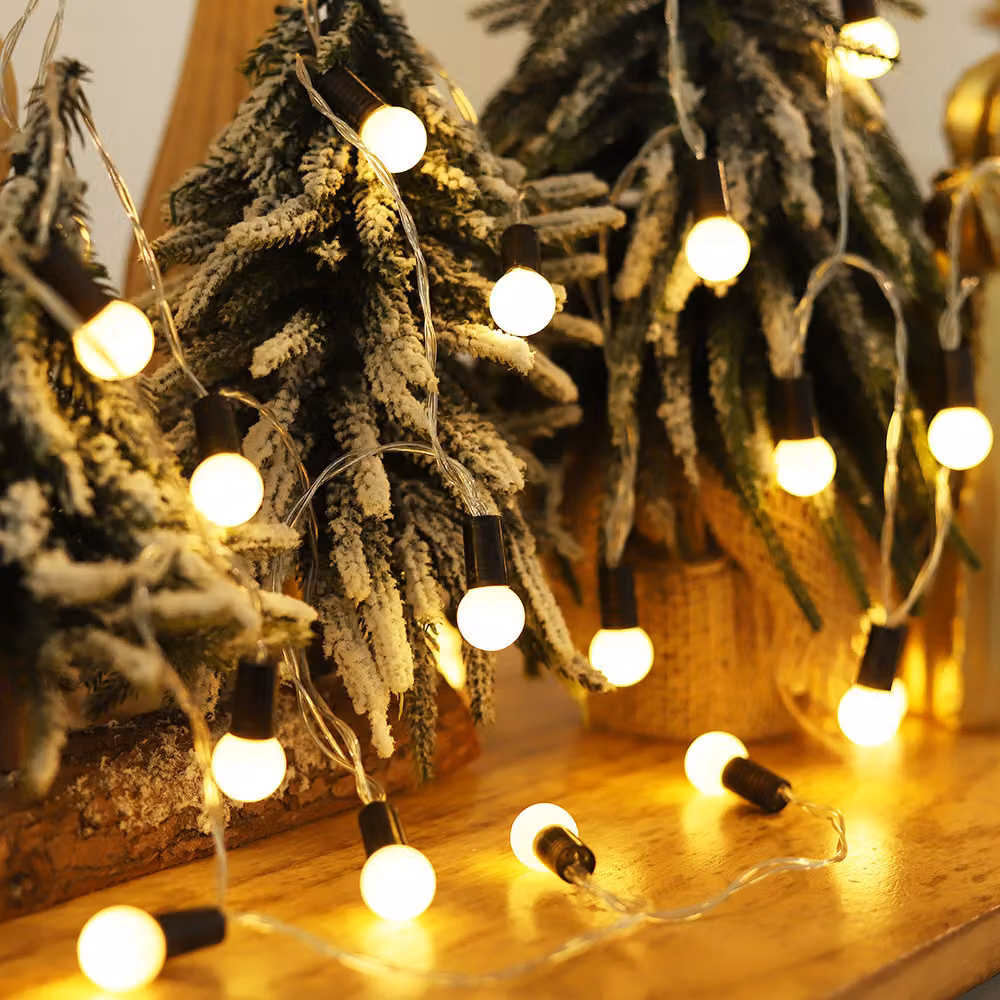 Luci di Natale per interni, 3M 20 LED luci di Natale a batteria, luci di Natale per feste, luci di Natale per giardino, regali di Natale per matrimoni
