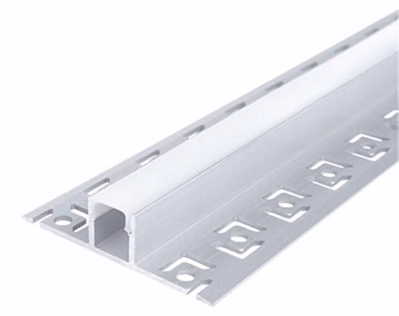 canalina per strip led '5112' 12,5x13,3 mm, larghezza interna max. 9 mm - barra 2 mt