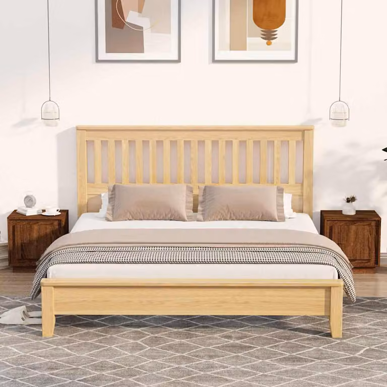 Set di 2 comodini vidaXL in legno multistrato color rovere marrone, L 44 cm x P 35 cm x H 45 cm