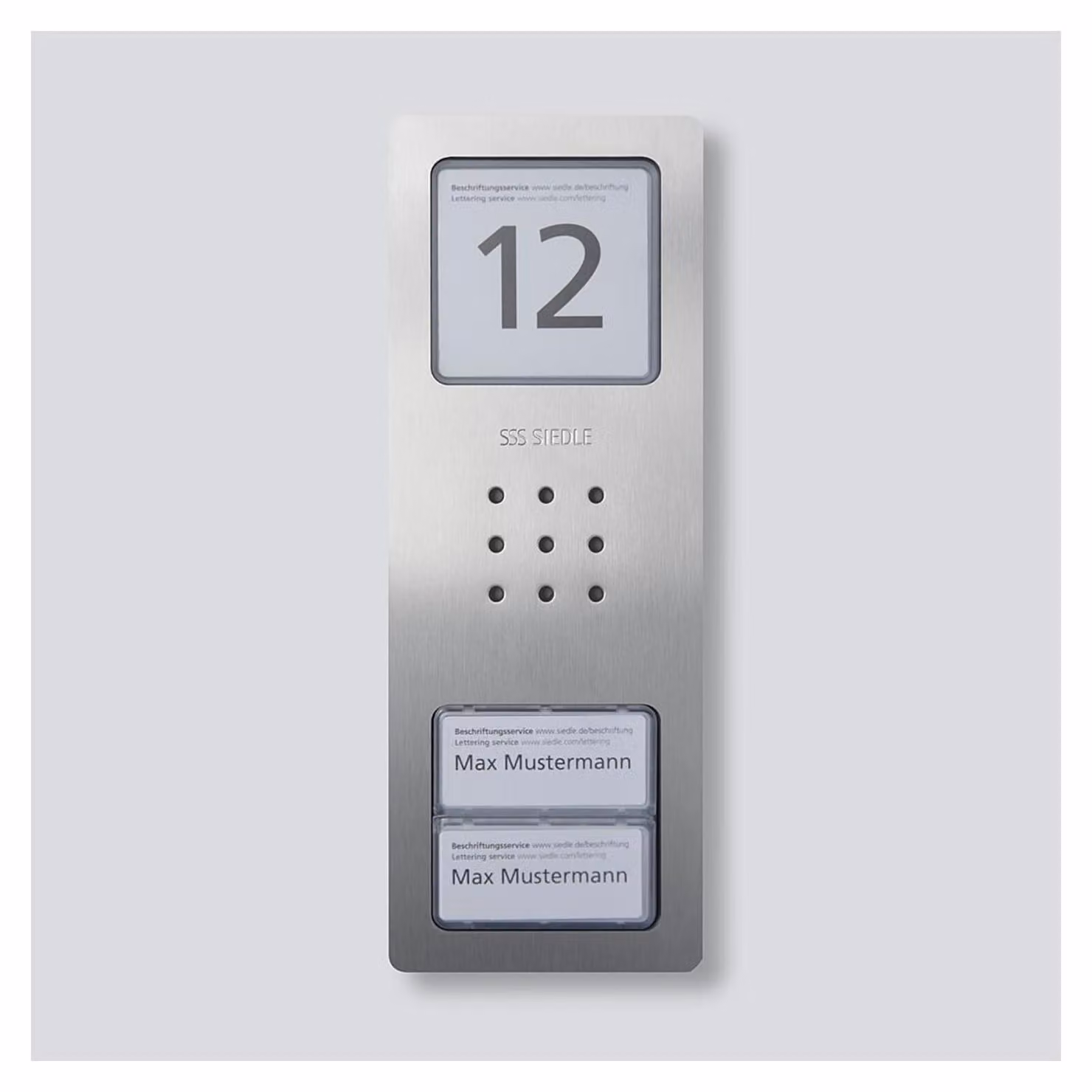 SIEDLE & SÖHNE Posto esterno audio Siedle CA 850-2 E Siedle Compact acciaio inox spazzolato