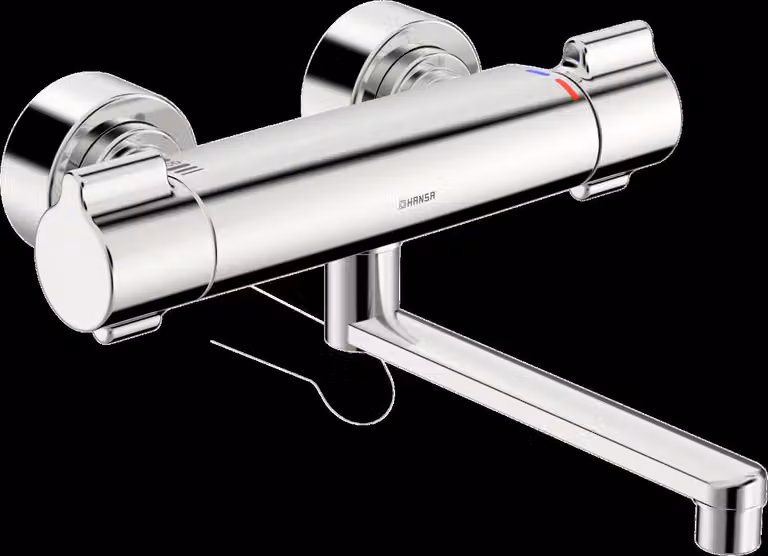 HANSA HANSAclinca Safety + robinetterie de lavabo, saillie 285 mm, chromé, 08806202, 08806202
