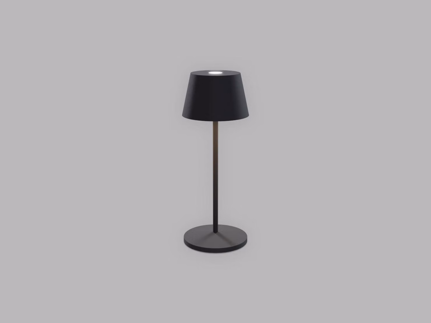 LED2 A132553 Lampada da tavolo da esterno ROXY MINI, 2 W, dimmerabile, 2200 K/3000 K, nera