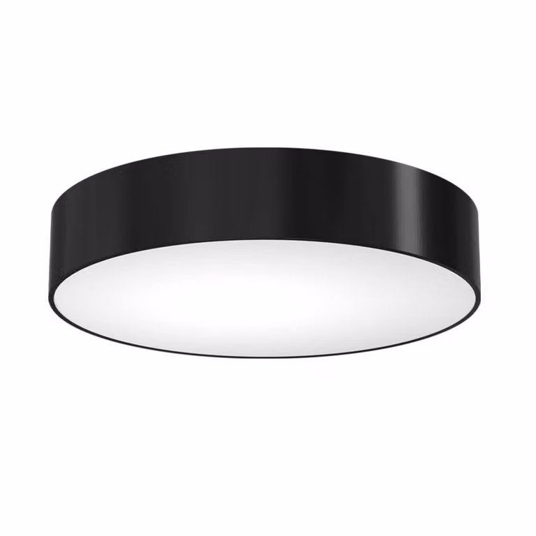 Lampada da soffitto rotonda Ø80 cm, 9xE27, 20 W, nero/bianco, BUNGO Shilo