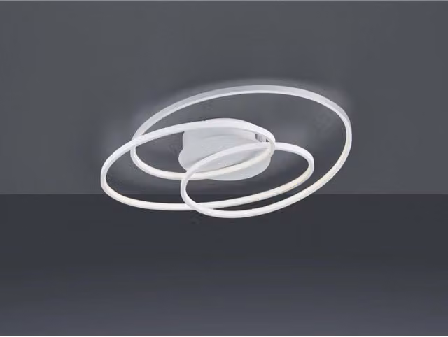 Plafoniera Gale 3 Cerchi Bianco Opaco Led 38,5w Dimmerabile L60 cm Trio Lighting