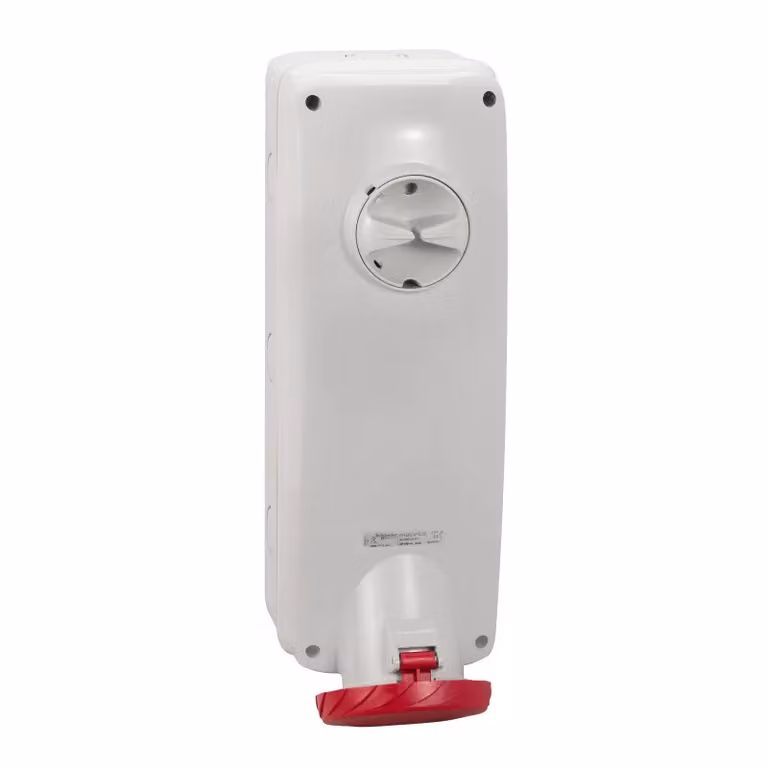 Presa a muro Schneider Electric con blocco di sicurezza, 63 A, 3p+N+E, 380-415 V CA, IP65 PKB63P535