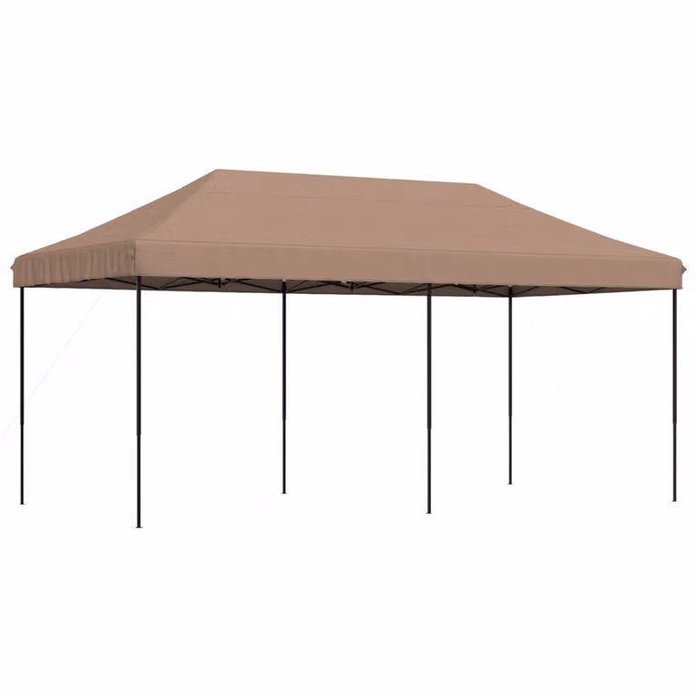 Tenda da Festa Pieghevole Pop-Up Tortora 580x292x315 cm