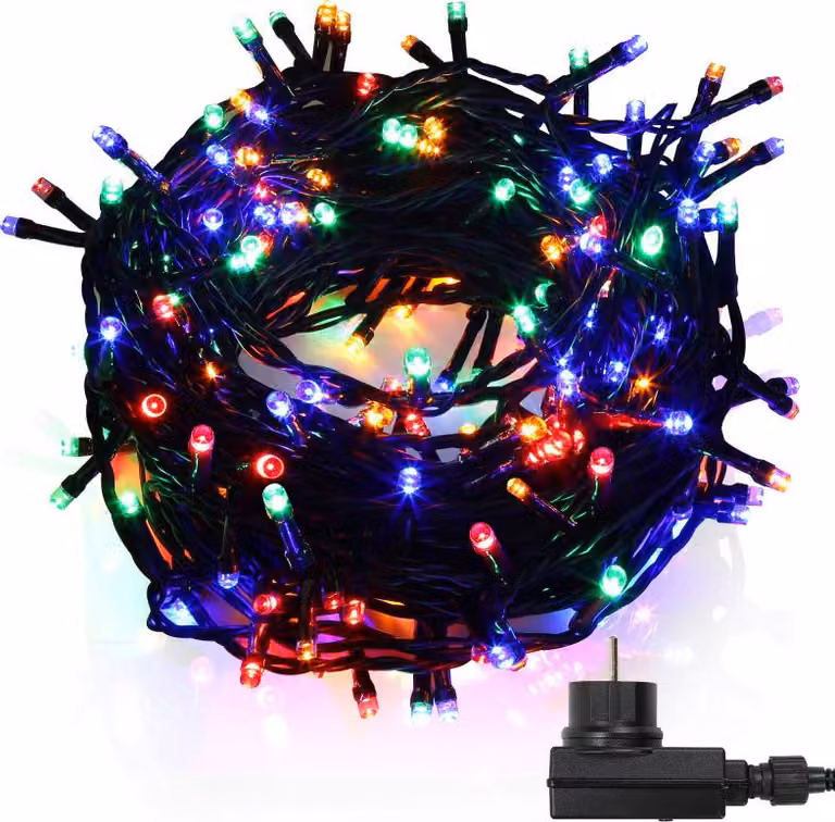 Jayseuw luci fiabesche 30m 300LED 8 modalità di luce luci fiabesche per festa Natale matrimonio decorazione, colorato