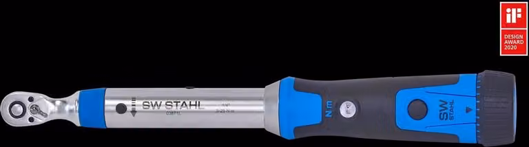 Chiave dinamometrica professionale in acciaio SW, 1/4", 5-25 Nm 03871L