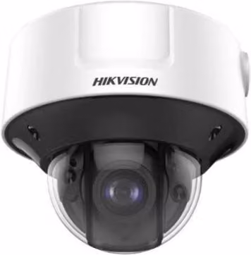 Telecamera di sorveglianza IP Hikvision Dome Varifocal 4 MP PoE bianca con certificazione IP67 per esterni