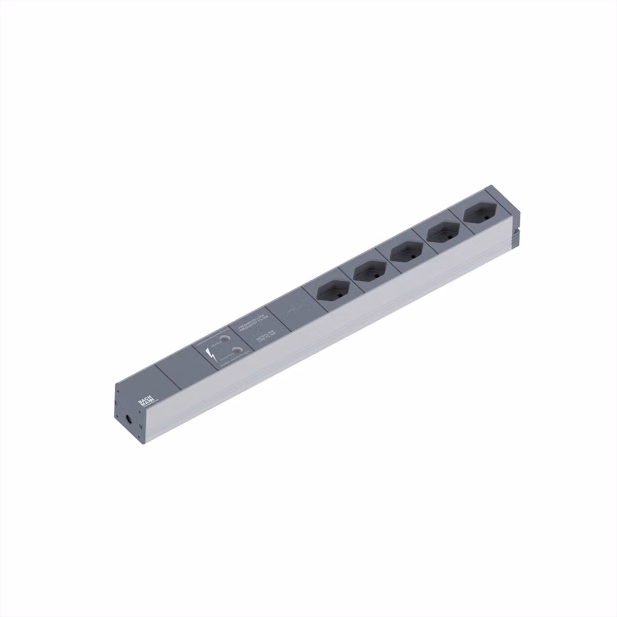 Bachmann IT PDU Basic - Cavo di prolunga (montabile su rack) - AC 230 V - Prese di uscita: 5 - 1U - 48,3