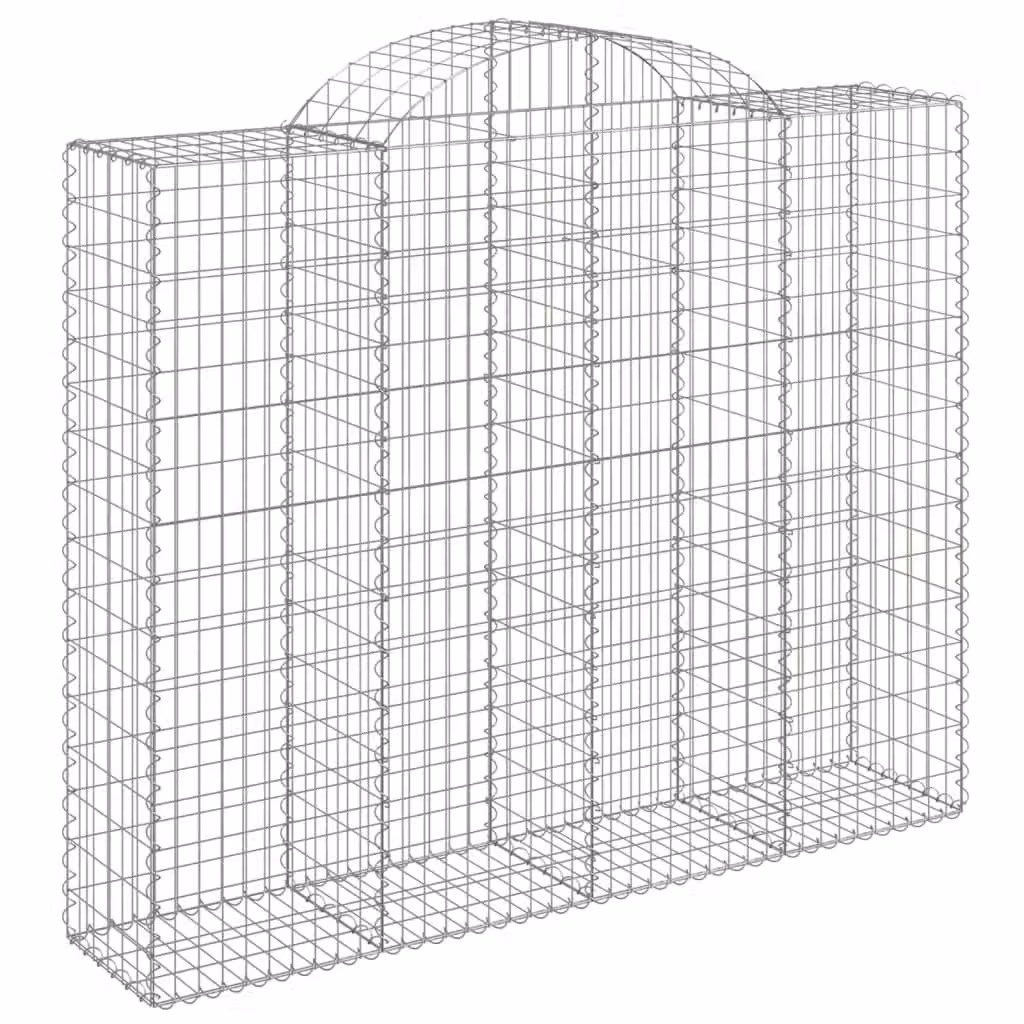 Cesto Gabbione ad Arco 200x50x160/180 cm Ferro Zincato