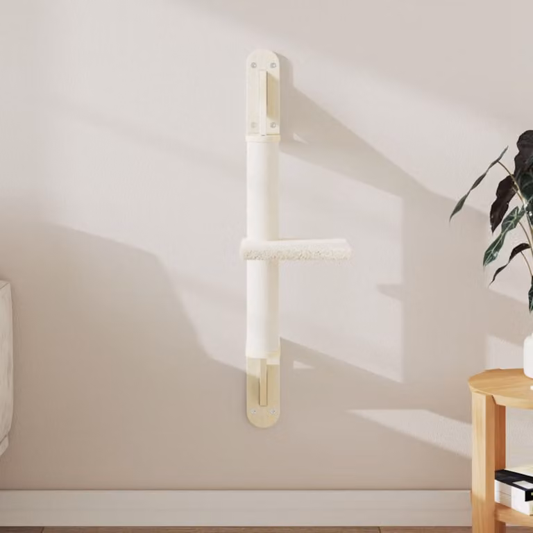 Albero per gatti vidaXL con tiragraffi in sisal sostituibile, colore beige, Altezza: 85,5 cm