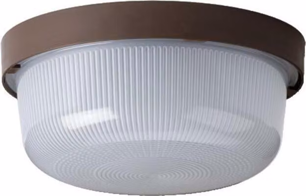 OSMONT ELE50621 ELEKTRA 3 apparecchio industriale da soffitto/parete in plastica marrone/bianco IP54 4000 K 7W LED