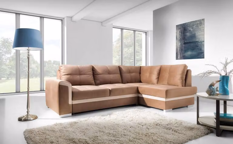 Funktions Couch Schlafsofa Sofa Polster Wohnzimmer Ecksofa Sitz Garnitur Textl